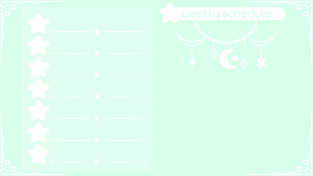 6色×6種 動く配信画面セット