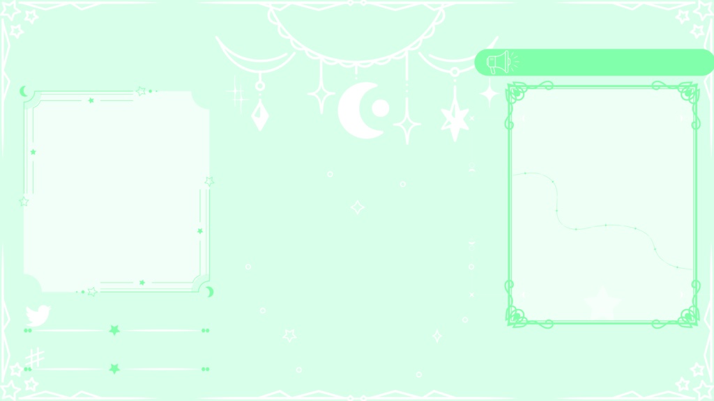 6色×6種 動く配信画面セット