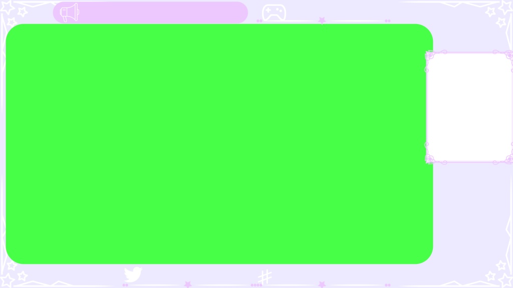 6色×6種 動く配信画面セット