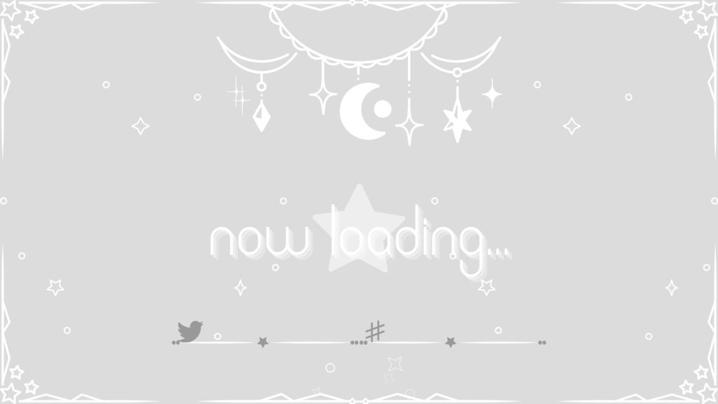 6色×6種 動く配信画面セット