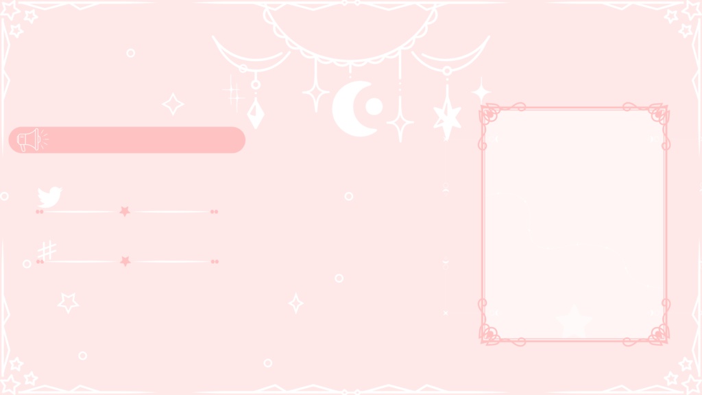 6色×6種 動く配信画面セット