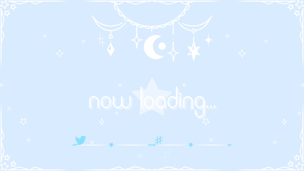 6色×6種 動く配信画面セット