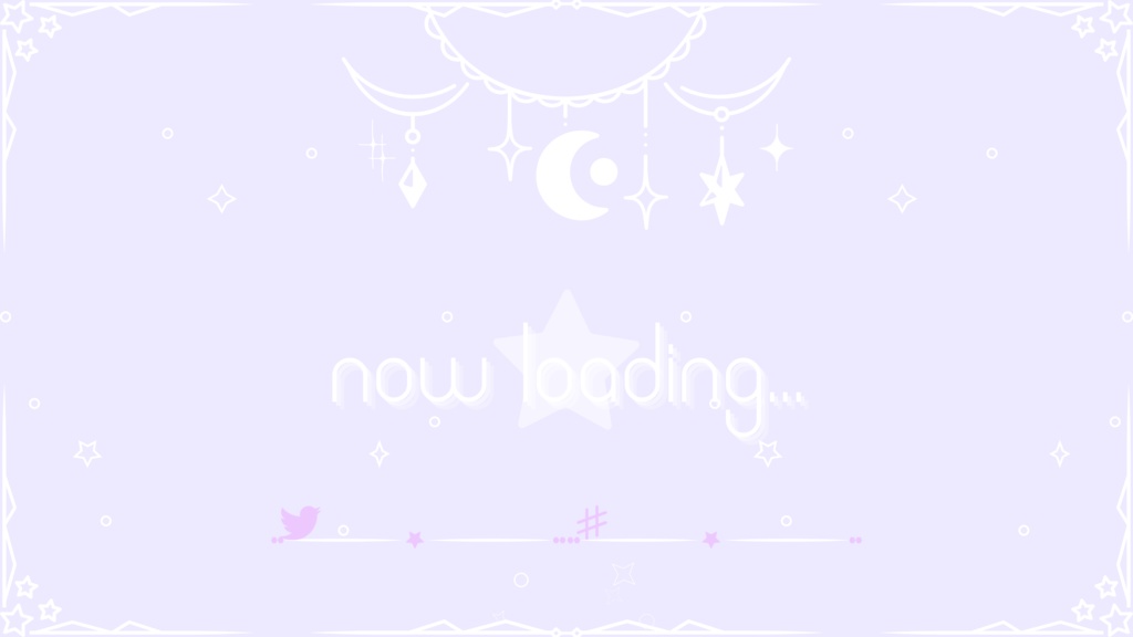 6色×6種 動く配信画面セット