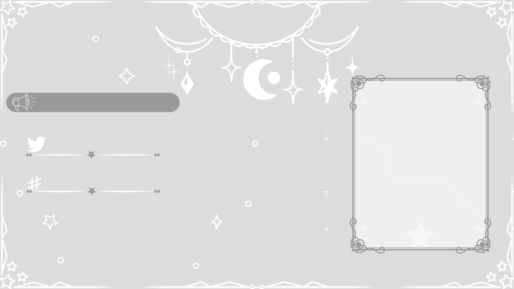 6色×6種 動く配信画面セット