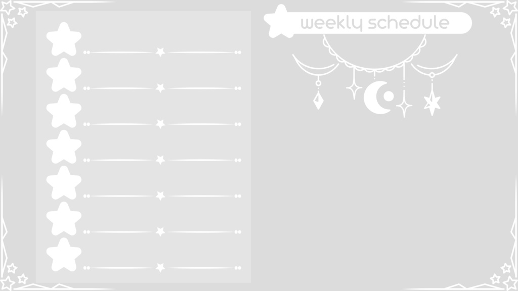 6色×6種 動く配信画面セット