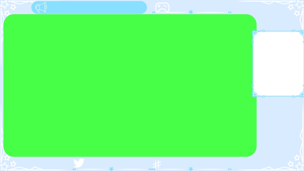 6色×6種 動く配信画面セット