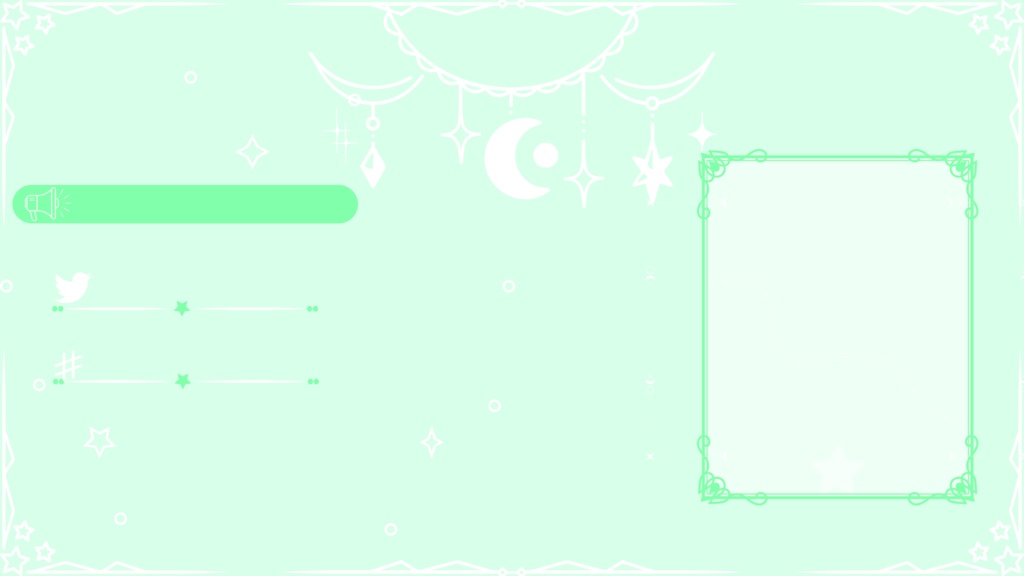 6色×6種 動く配信画面セット