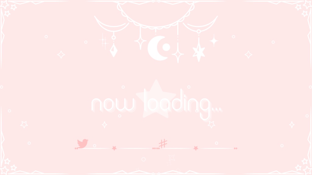 6色×6種 動く配信画面セット