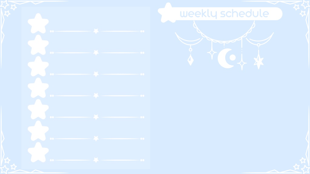6色×6種 動く配信画面セット