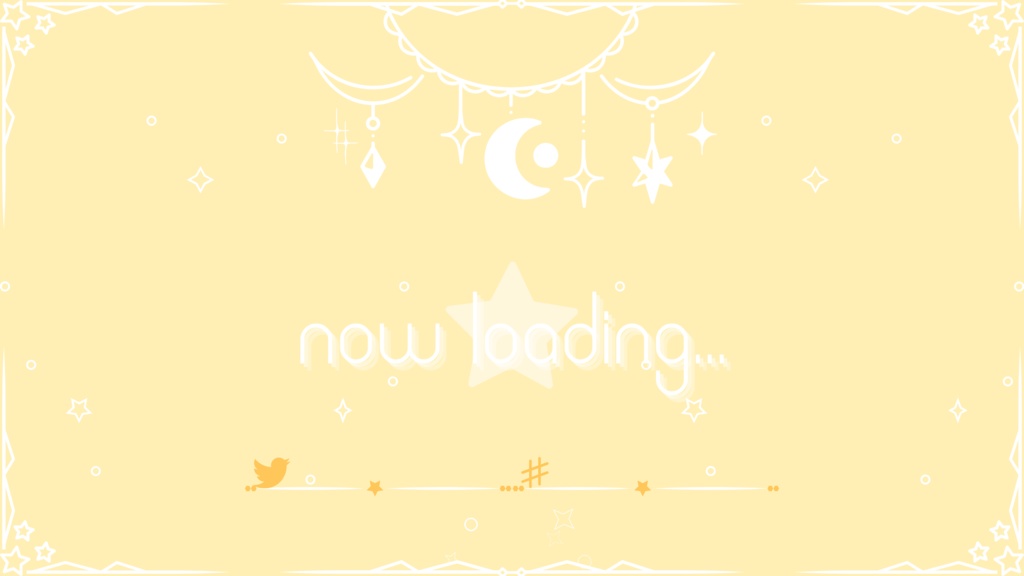 6色×6種 動く配信画面セット