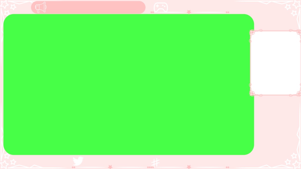 6色×6種 動く配信画面セット