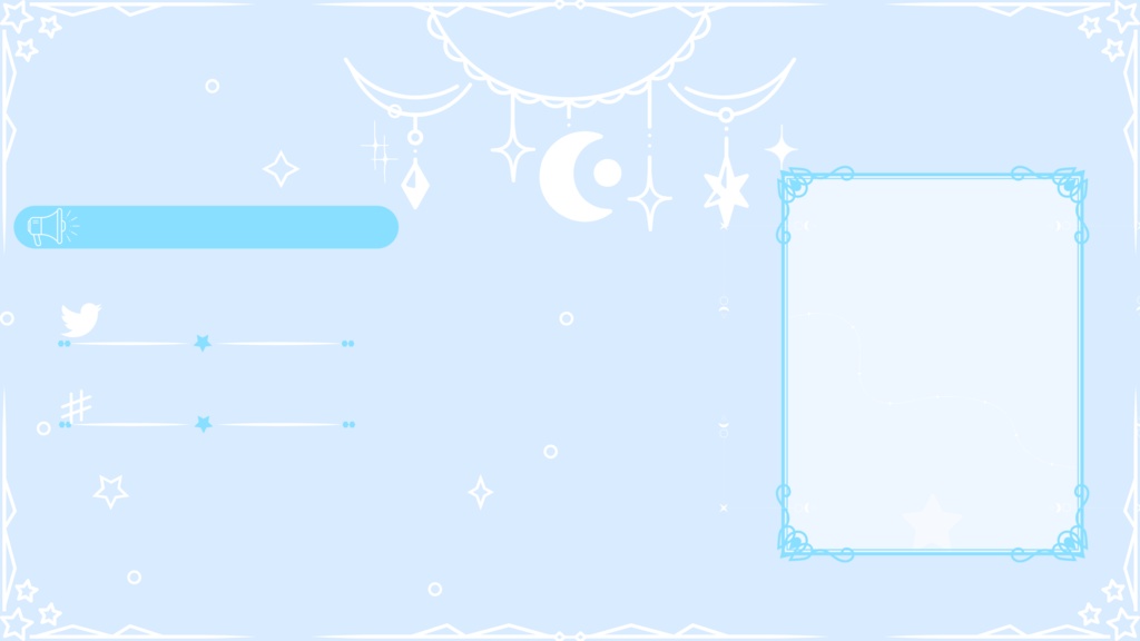 6色×6種 動く配信画面セット