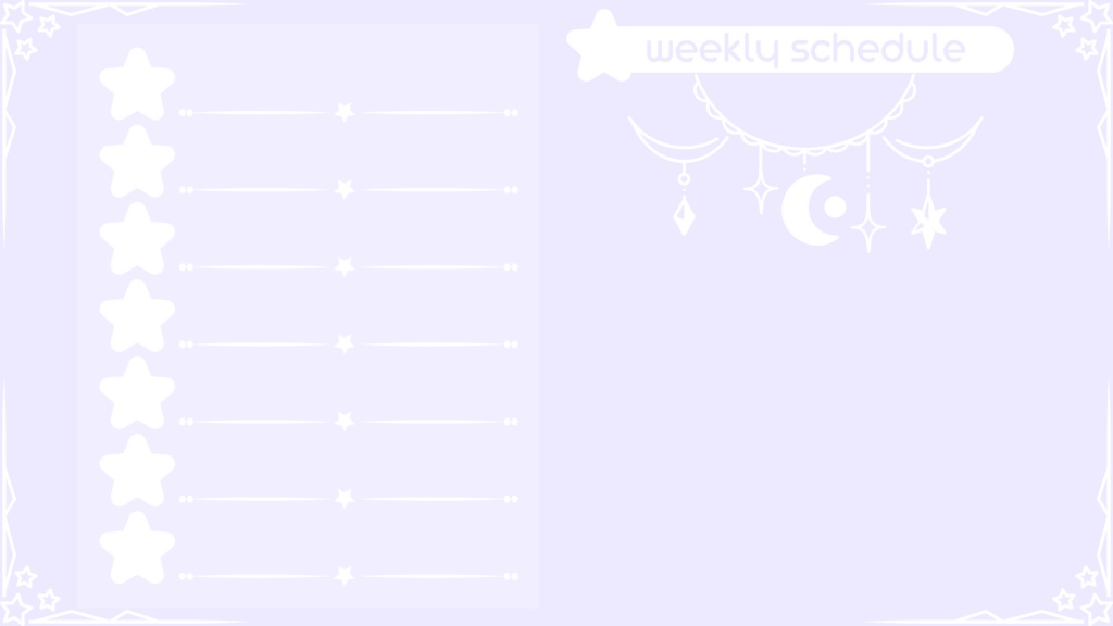 6色×6種 動く配信画面セット