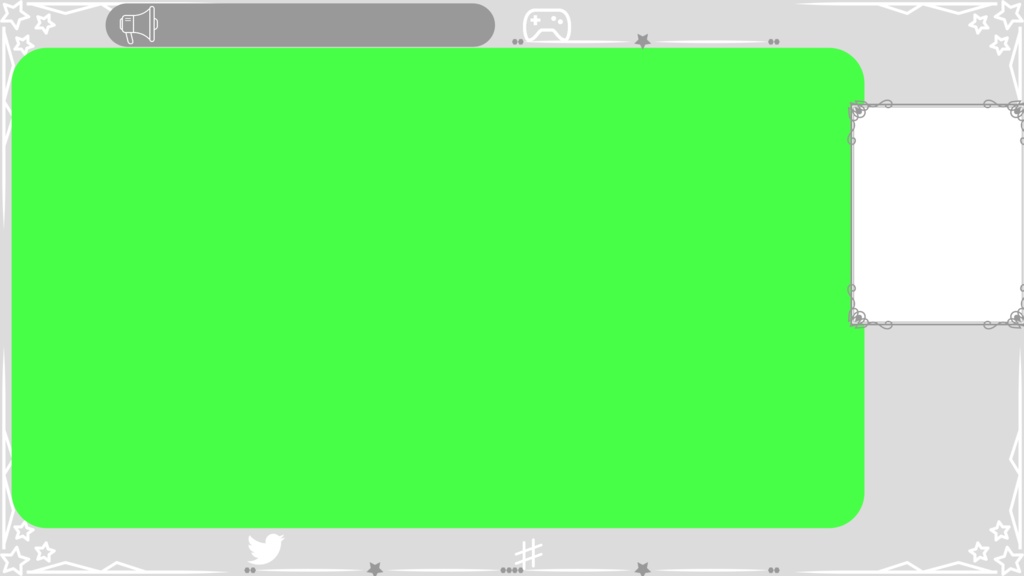 6色×6種 動く配信画面セット