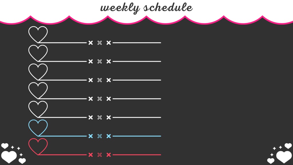 30色×6種 配信画面セット
