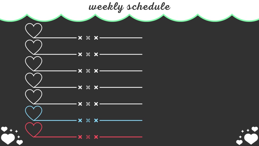 30色×6種 配信画面セット