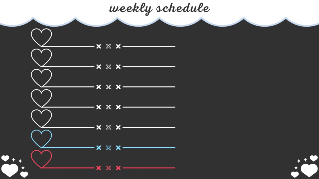 30色×6種 配信画面セット