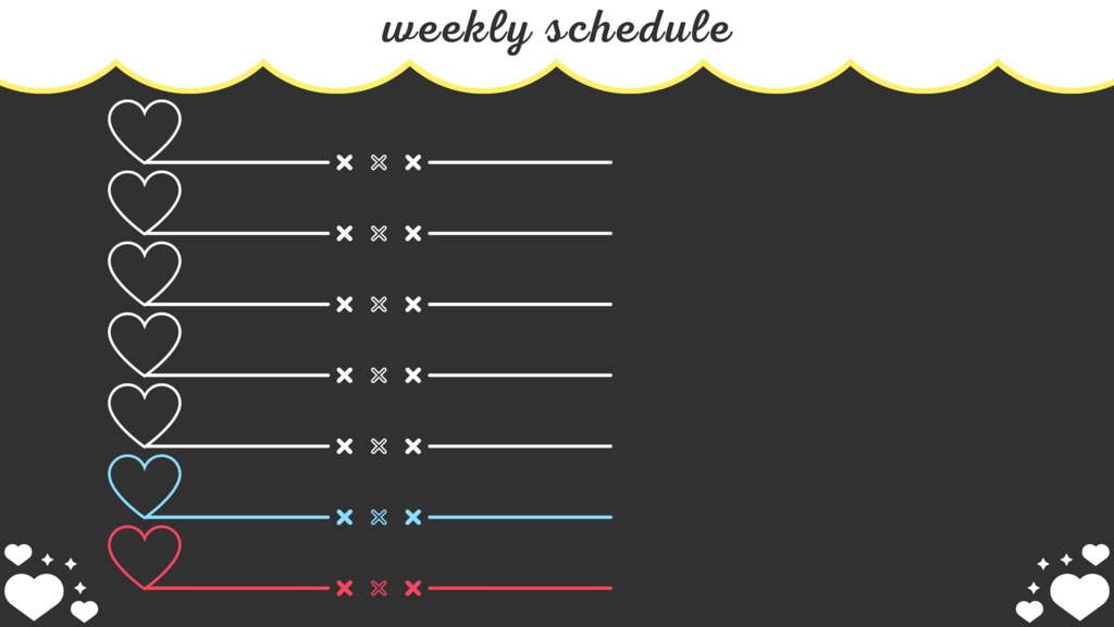 30色×6種 配信画面セット