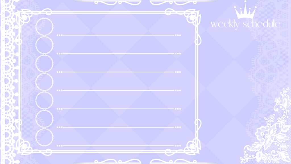 60色×6種 配信画面セット