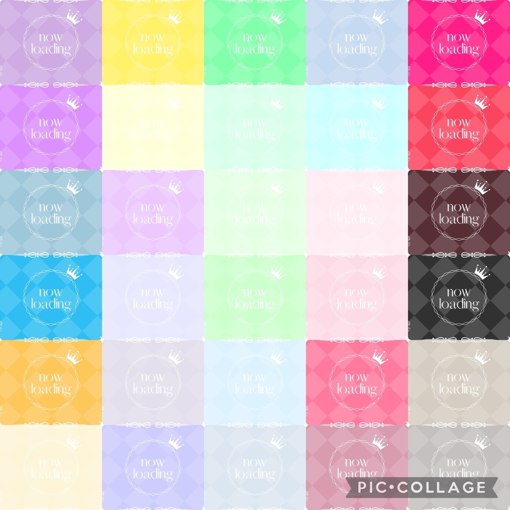 60色×6種 配信画面セット