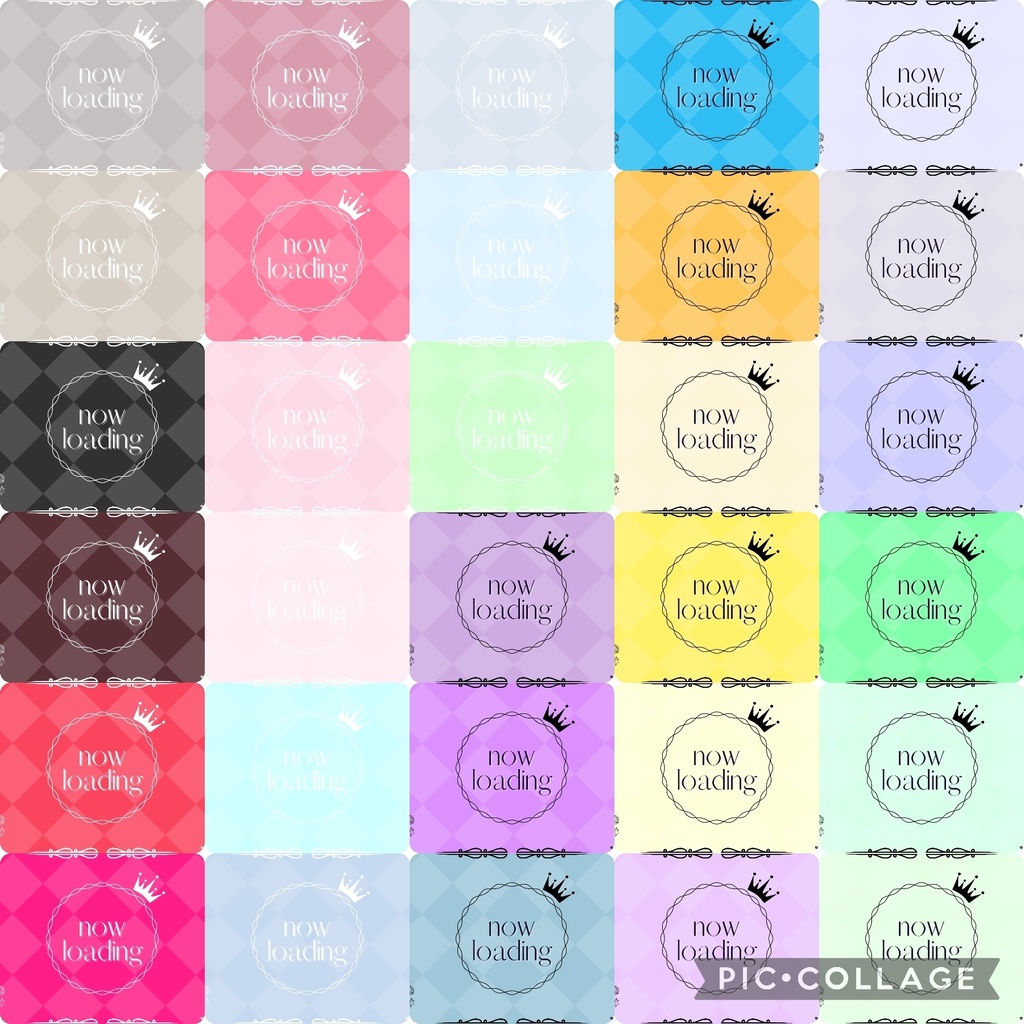 60色×6種 配信画面セット