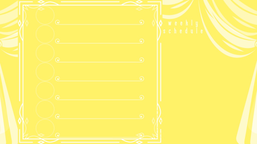 30色×6種 配信画面セット