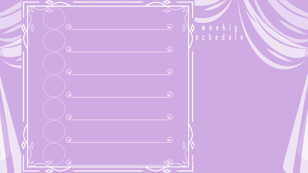 30色×6種 配信画面セット