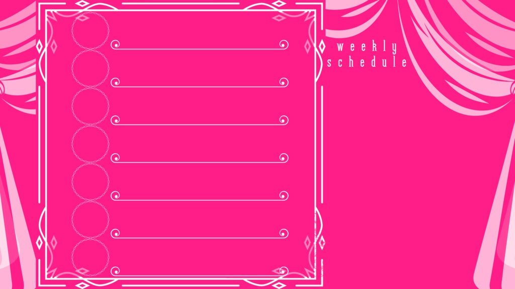 30色×6種 配信画面セット