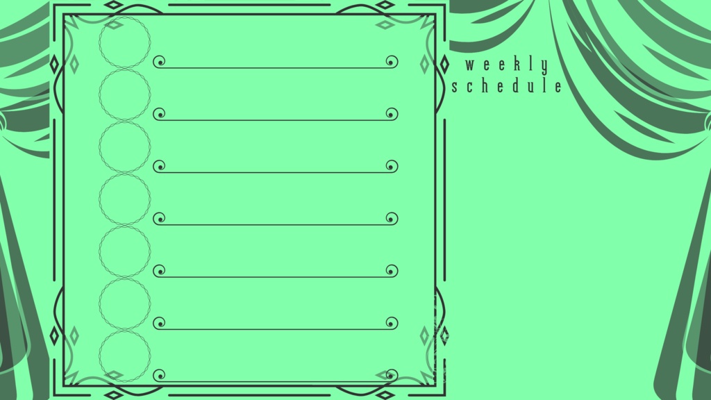 30色×6種 配信画面セット