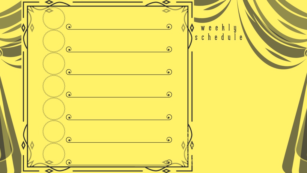 30色×6種 配信画面セット