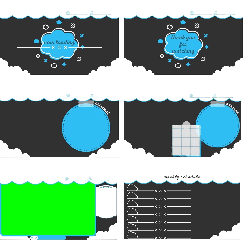 150色×6種 配信画面セット