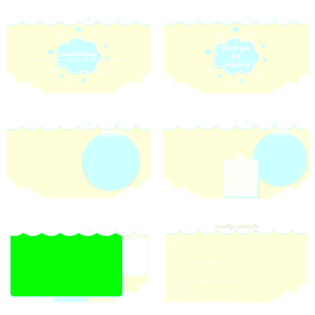 150色×6種 配信画面セット