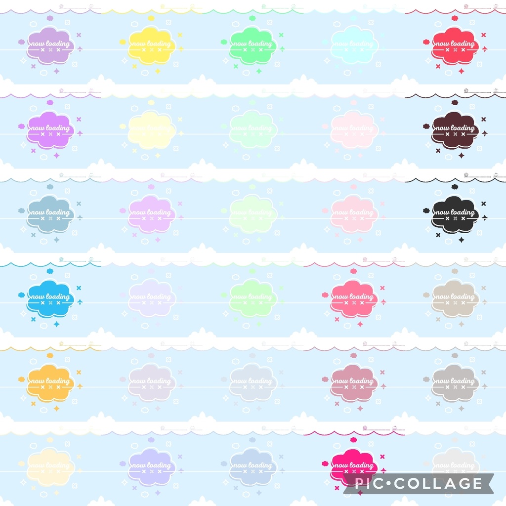 150色×6種 配信画面セット