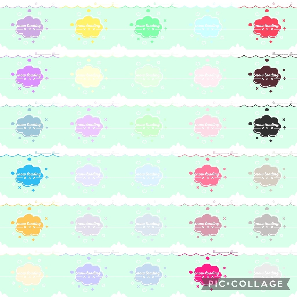 150色×6種 配信画面セット