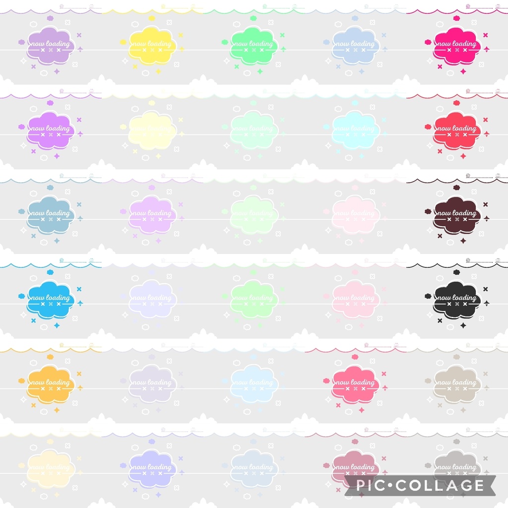 150色×6種 配信画面セット