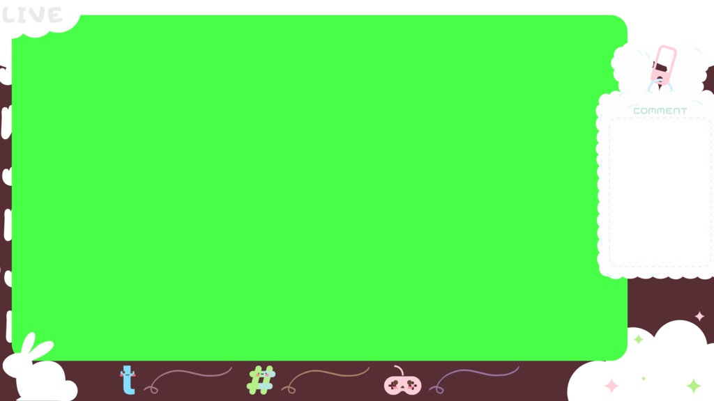 90色×6種 配信画面セット