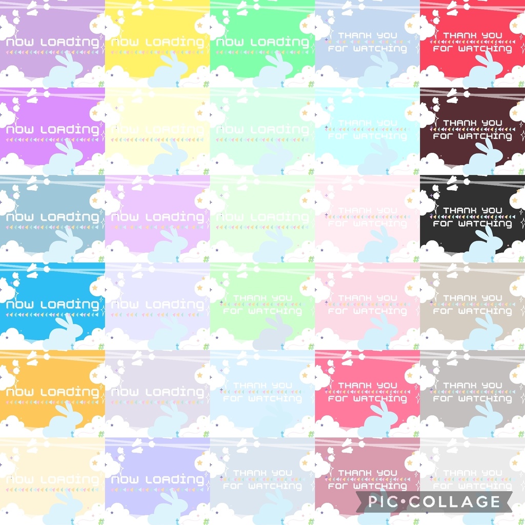 90色×6種 配信画面セット