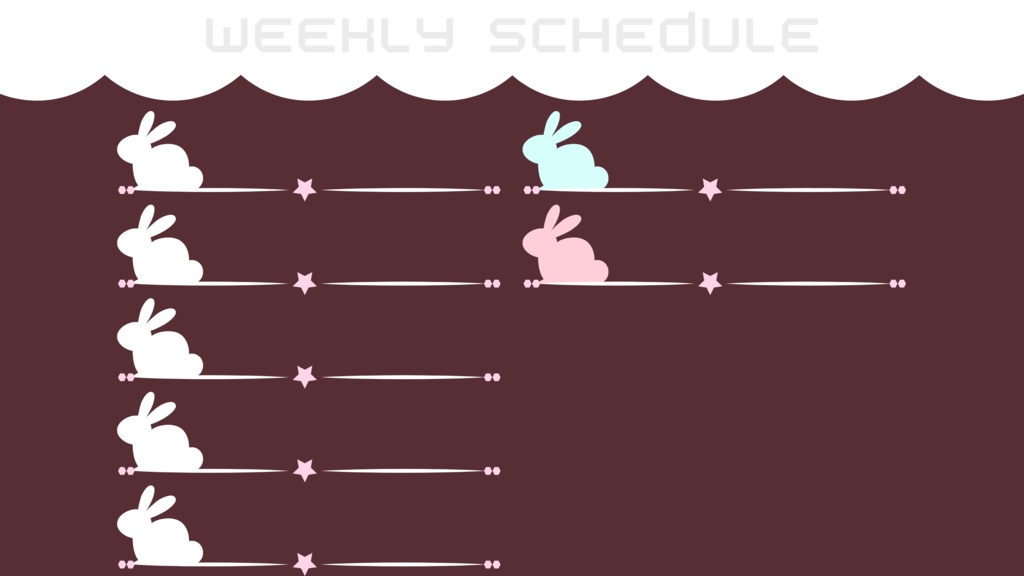 90色×6種 配信画面セット