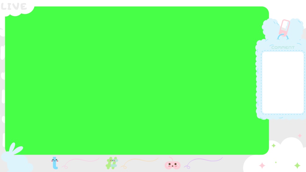 90色×6種 配信画面セット