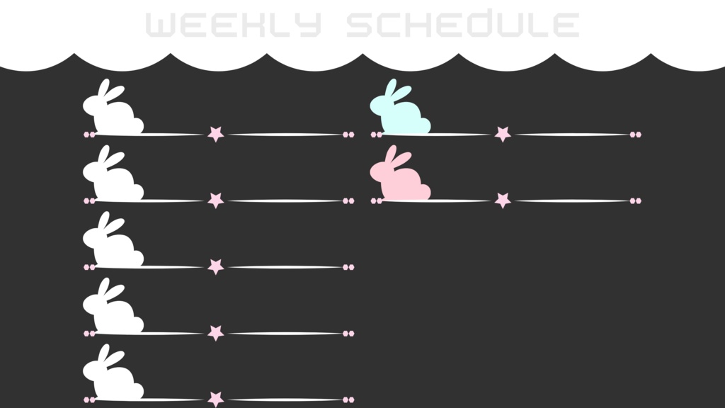 90色×6種 配信画面セット