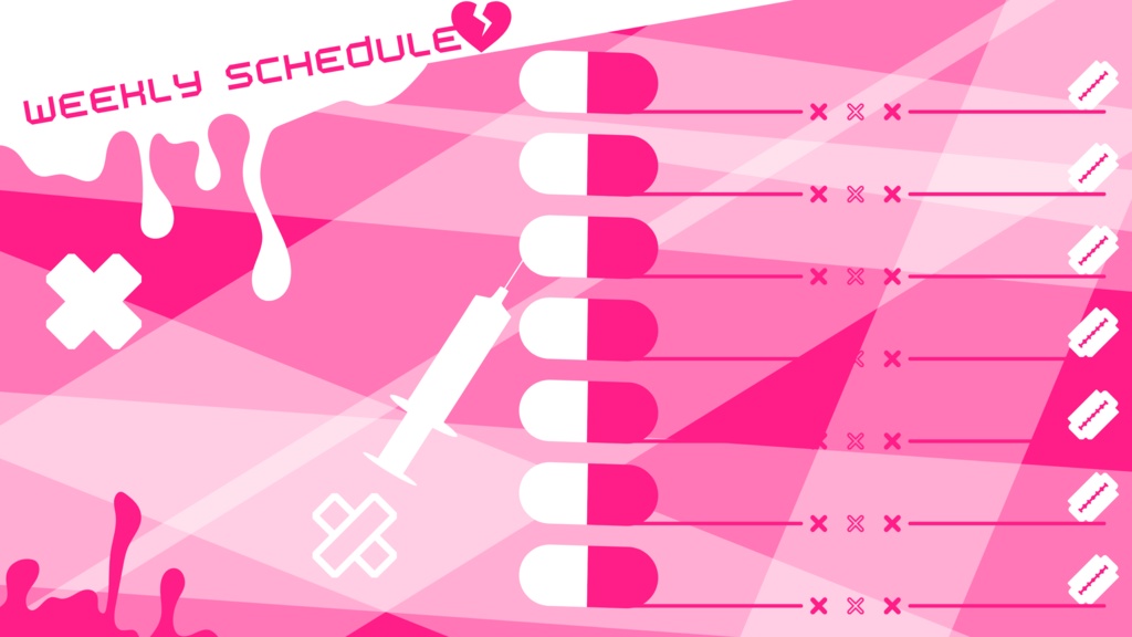 30色×8種 配信画面セット