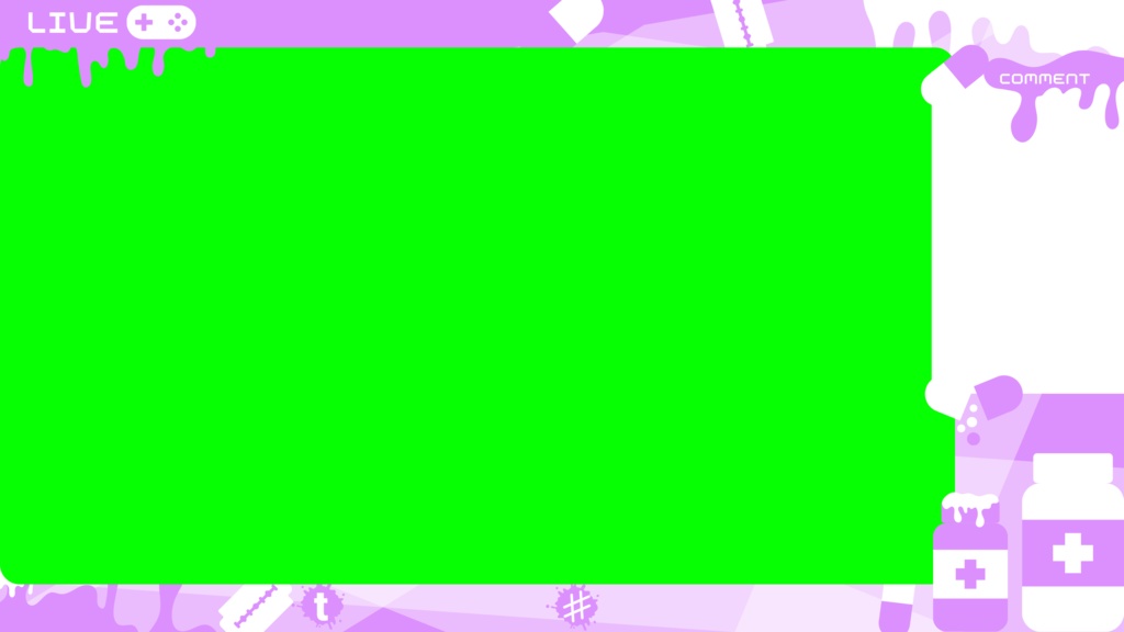 30色×8種 配信画面セット