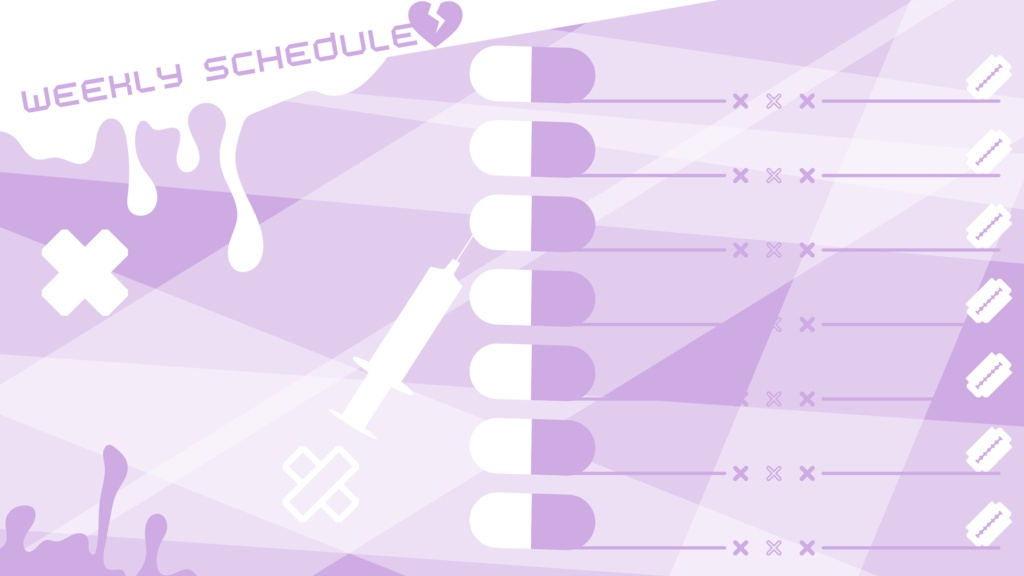 30色×8種 配信画面セット