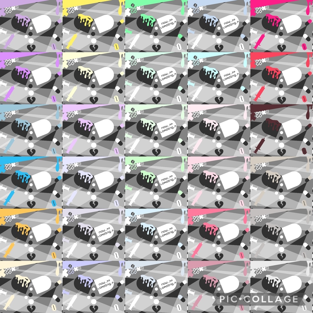 120色×8種 配信画面セット