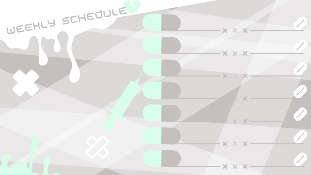 120色×8種 配信画面セット