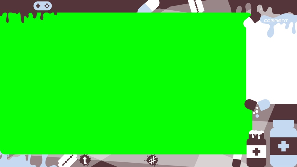 120色×8種 配信画面セット