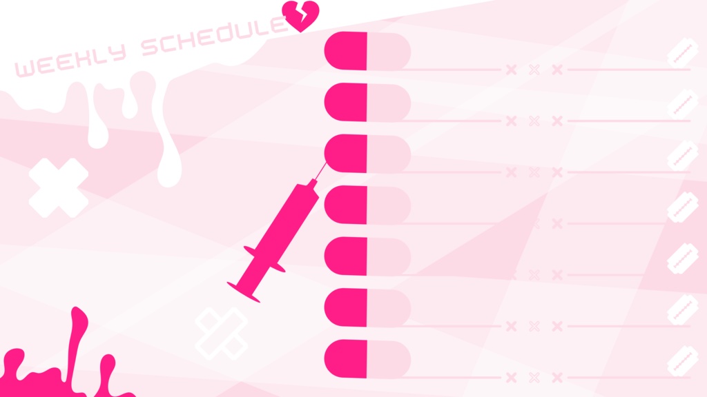 120色×8種 配信画面セット