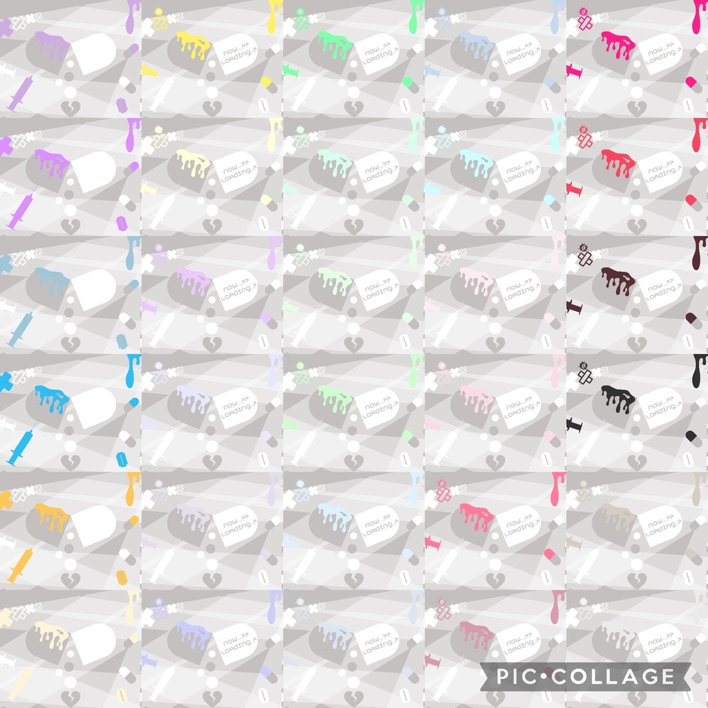 120色×8種 配信画面セット