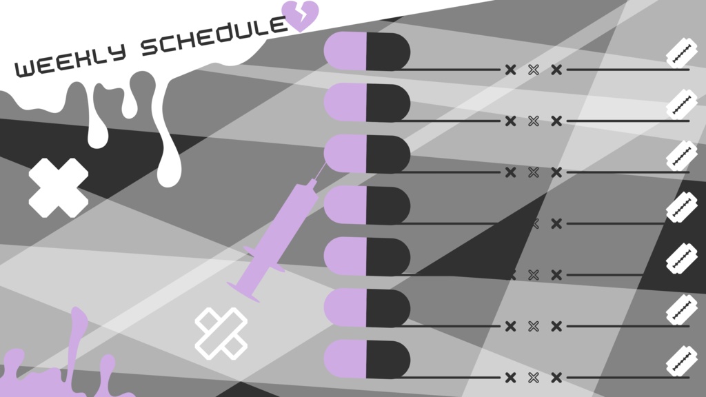 120色×8種 配信画面セット