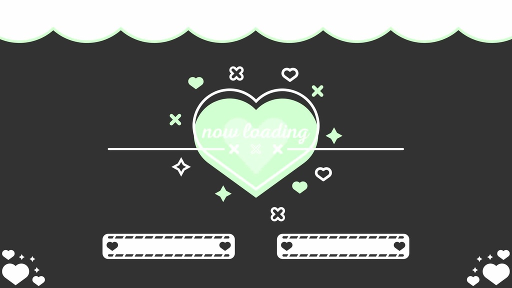 5色×6種 動く配信画面セット